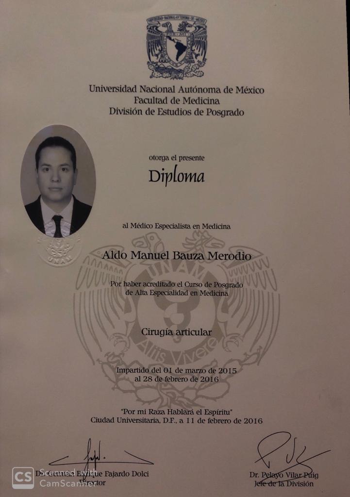 Médico Especialista en Medicina, División de Estudios de Posgrado, UNAM